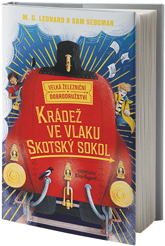 Obal knihy Krádež ve vlaku Skotský sokol