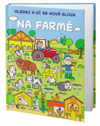 Obal knihy Hledej a uč se nová slova:<br>Na&nbsp;farmě