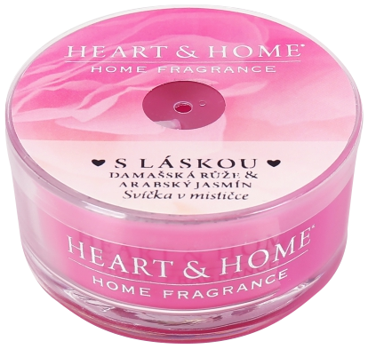 Svíčka Heart & Home v mističce – S láskou