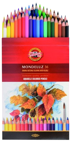 Koh-i-noor pastelky MONDELUZ akvarelové (souprava 36 ks)