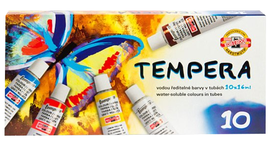 Temperové barvy 10 ks