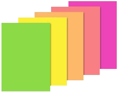 Blok barevných papírů (10 listů)