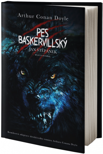 Obal knihy Pes baskervillský – <br>grafický&nbsp;román