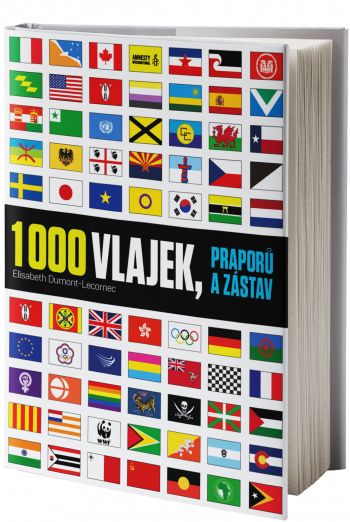 Obal knihy 1000 vlajek, praporů a&nbsp;zástav