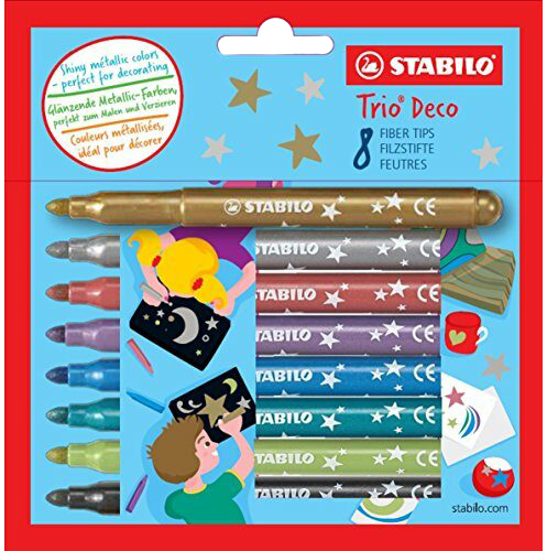 Fixa Stabilo Trio DECO sada 8 ks