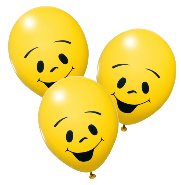 Balónky 10 ks – Žluté sluníčko
